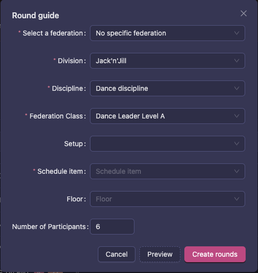 Round guide