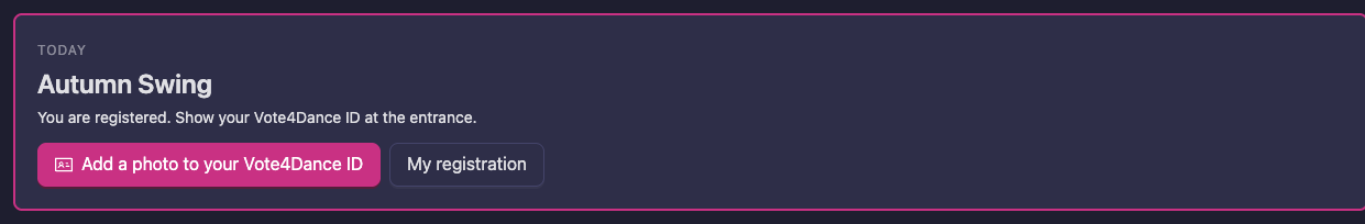 The account on the day of an event