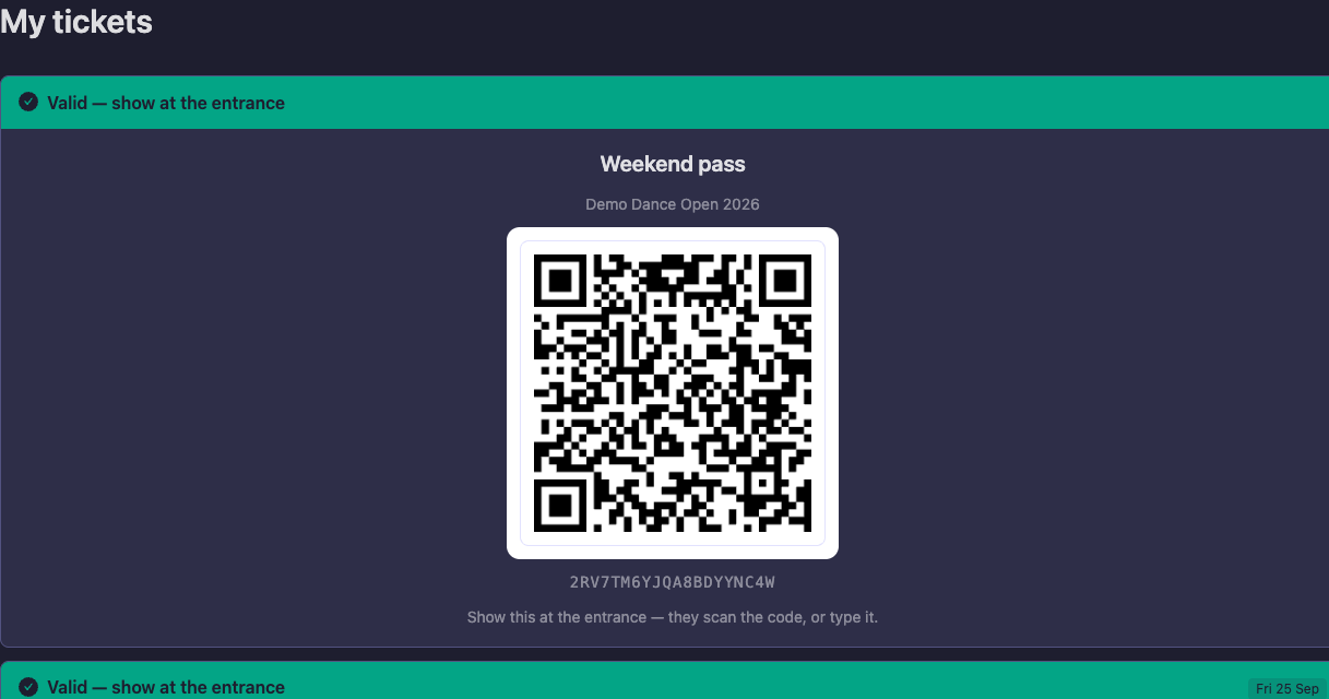 Your tickets